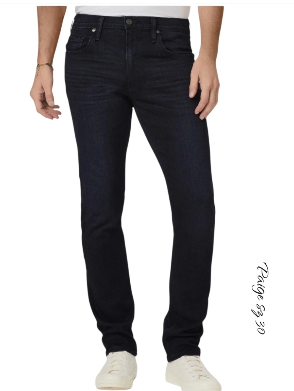 NWT Paige Men’s Federal Slim Straight Jeans Inkwell Dark Wash Size 30 Stretch